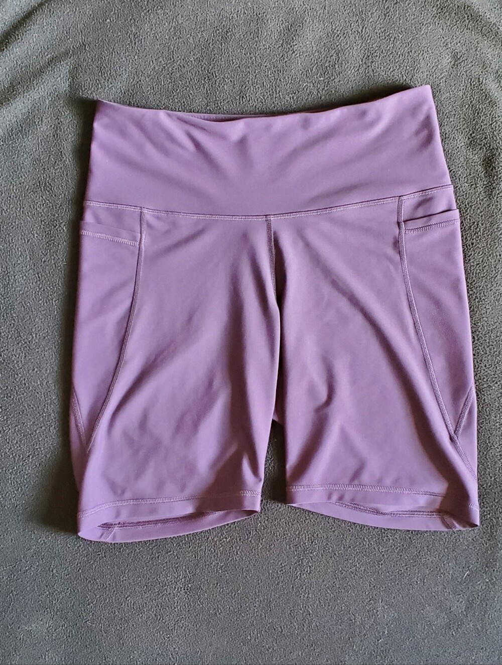 Old Navy Lavender High-Waist Bike Shorts with Side Pockets
